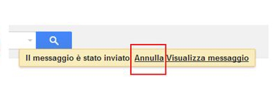 Annulla invio