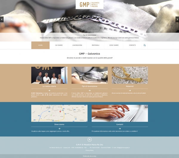 Nuovo sito per Galvanica GMP