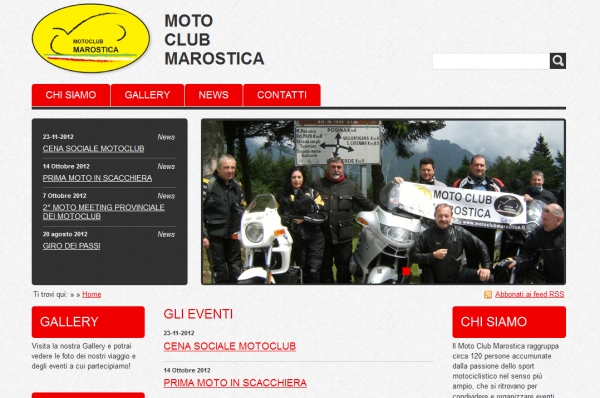 Pubblicazione nuovo sito per il Motoclub di Marostica