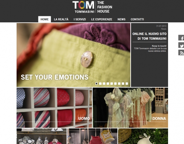 Online il nuovo sito di TOM Tommasini