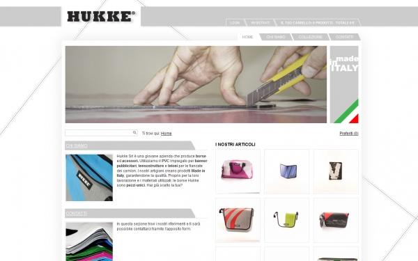 Pubblicazione sito per Hukke Srl
