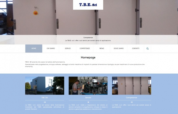 Pubblicazione nuovo sito per TBE Srl